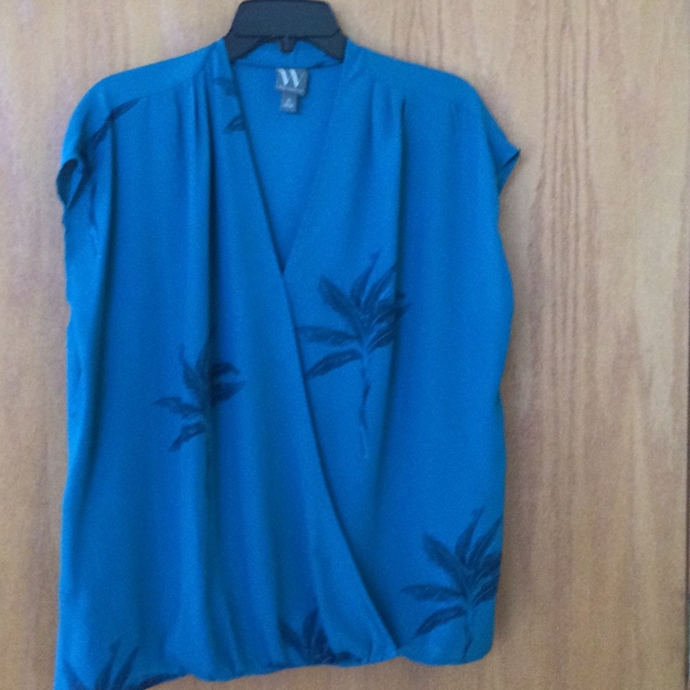 Blouson cap sleeve top